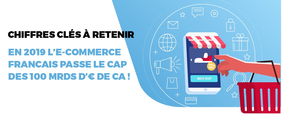 ecommerce tendance 2019 : 100 milliards d'euros de chiffre d'affairs: un record !