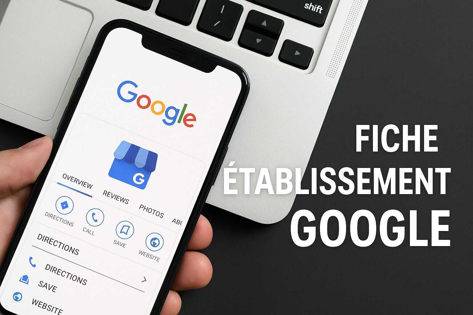 Création de fiche d'établissement Google : Gérer votre fiche Google