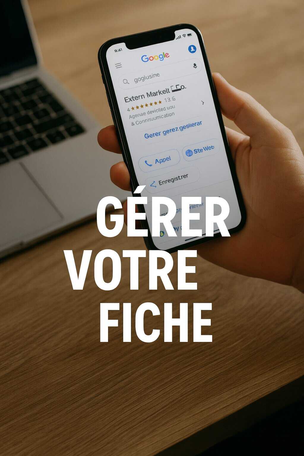 Création de fiche d'établissement Google : Gérer votre fiche Google