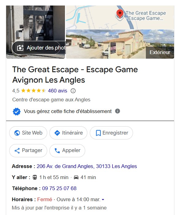 Etude de cas client N°16 : Escape Game Avignon STECA avec création site web de réservation + Social Media