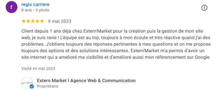 Extern Market Avis Client de Alliance Laser Annecy Geneve et Lausanne par le thérapeute Régis Carrière