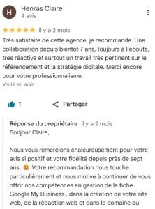 Etude de cas N°10 - Camping des 2 Rives Avis Client Agence SEO