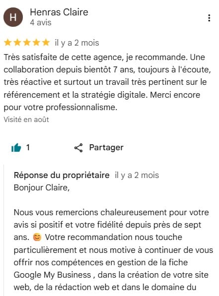 Etude de cas N°10 - Camping des 2 Rives Avis Client Agence SEO