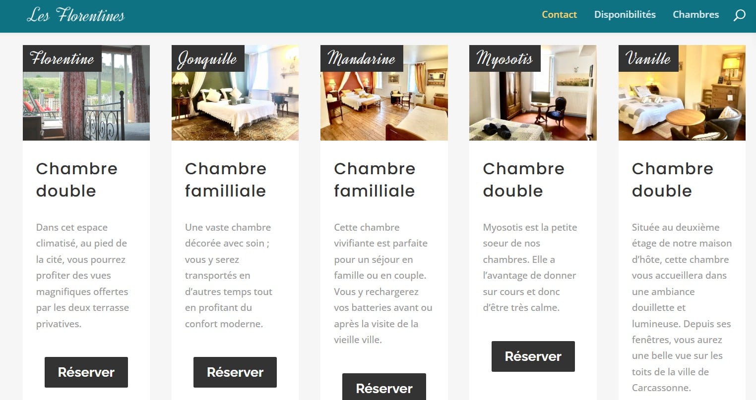 Etude de cas N°12 : Hôtel & Maison d'hôtes Les Florentines à Carcasonne - Agence SEO Avis client