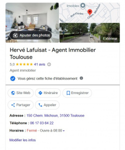 Etude de cas client N°15 - Hervé Lafuisat Agent Immobilier Toulouse
