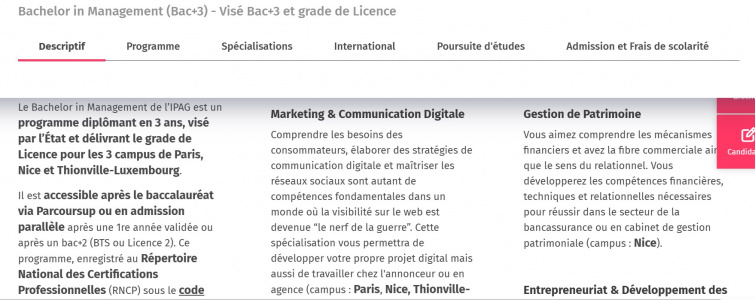 Etude de cas client N°20 - Formation en Ecole de Commerce Paris & Nimes