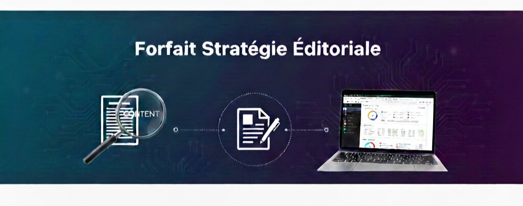 Forfait Stratégie éditoriale par une agence de content marketing SEO