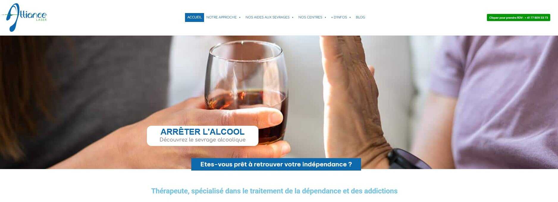 NK Carrière étude de cas sevrage laser SEO France Suisse