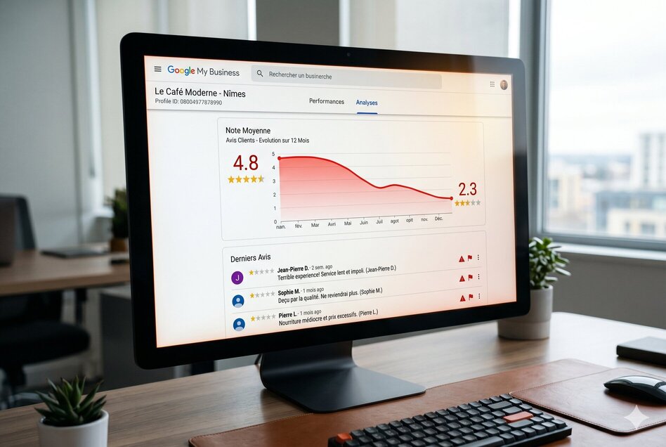 impact avis google sur la réputation entreprise