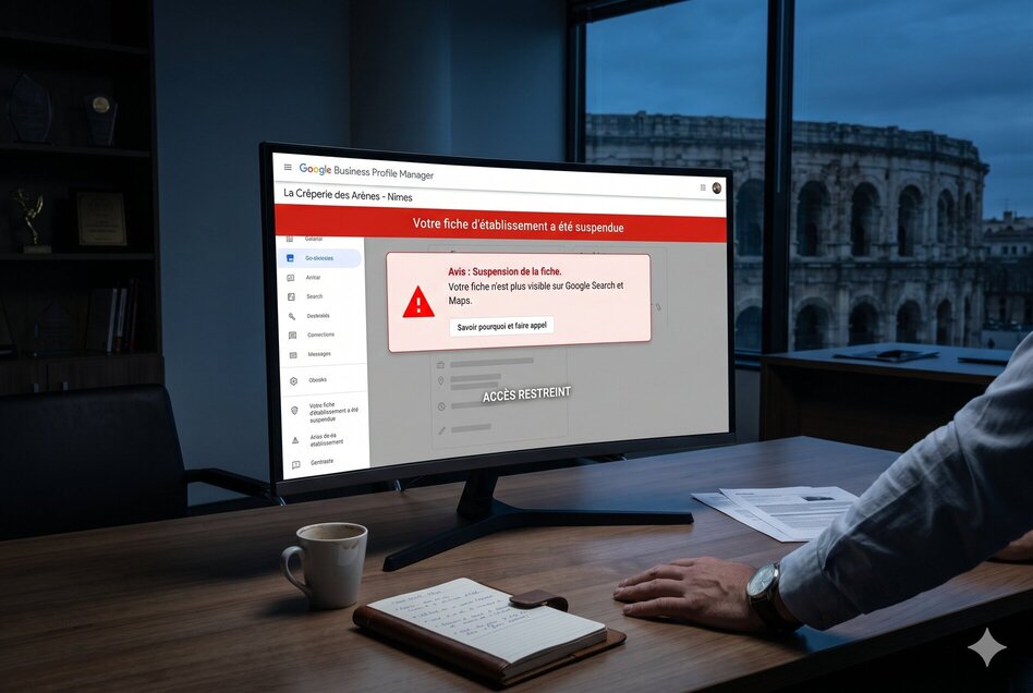 suppression fiche Google sanction faux avis Google Business