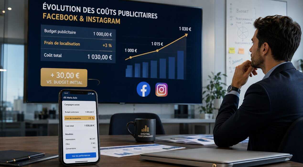 Hausse des frais publicitaires Meta en Europe