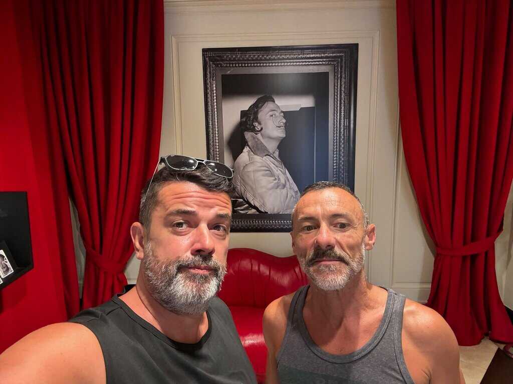 Sandy et Philippe lors de la visite d’un musée