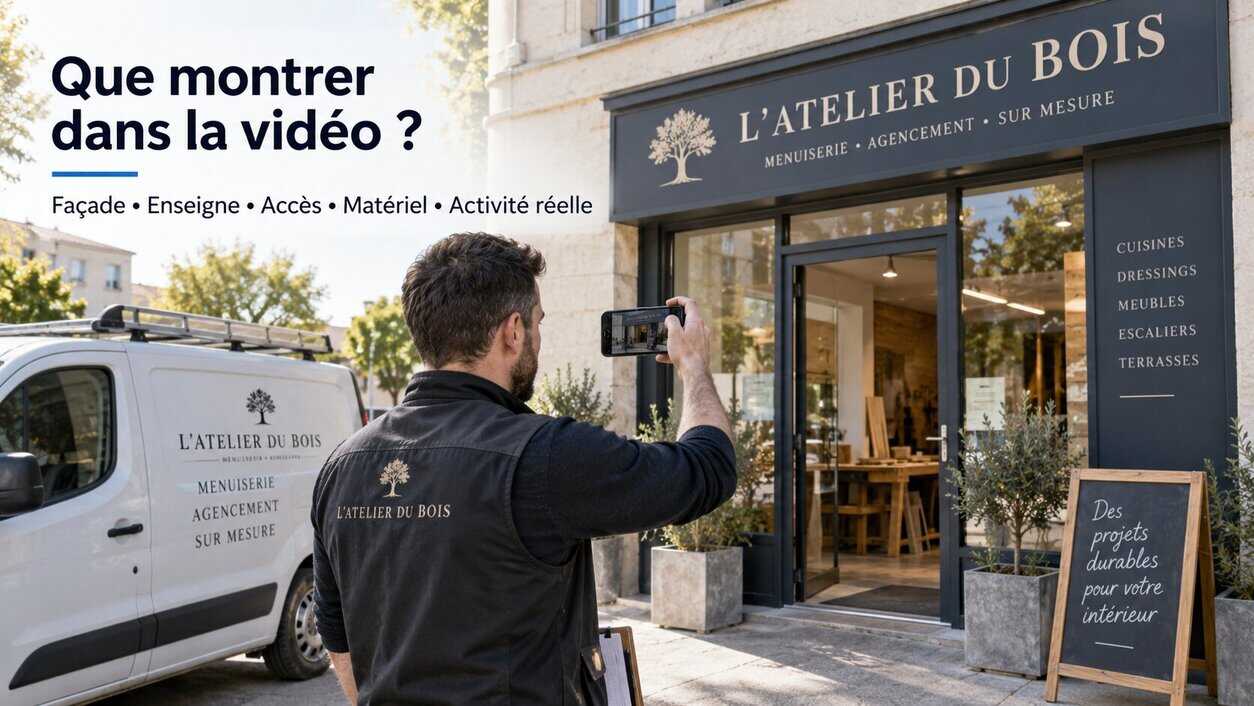 Éléments à montrer dans une vérification vidéo Google Business Profile