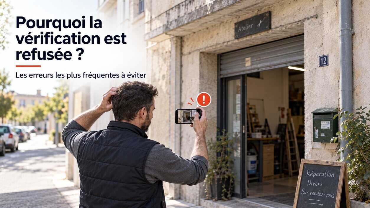 Erreurs fréquentes lors d'une vérification vidéo Google Business Profile